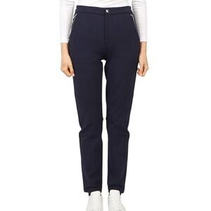 G/Fore Womens Double Knit Moto Twill Stretch Golf Pants Navy Blue Size 4 NWT